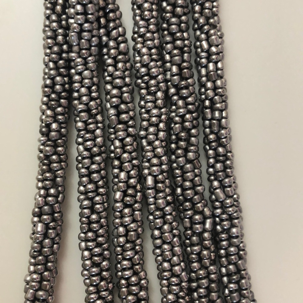 Loft 3 Layered Beaded Necklace - Picture 4 of 7